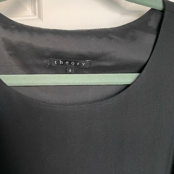 Theory black pleated dress - Picture 3 of 4